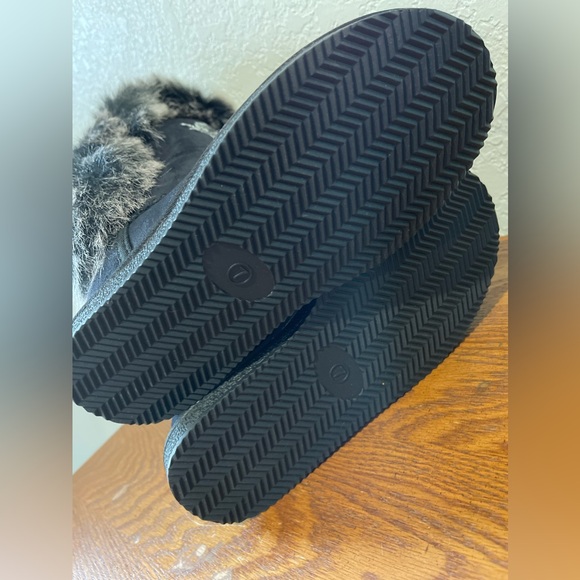 New Faux Fur San Antonio Spurs Bling Black Boots Size 7 - Picture 13 of 13